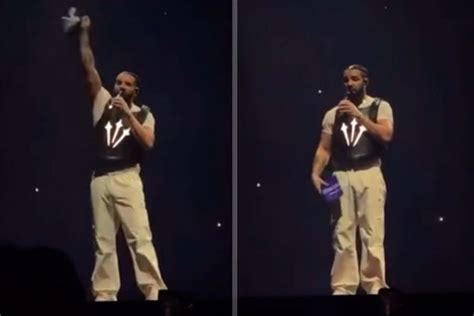 Drake Had His Own Book Thrown At Him On Stage You Lucky I M Quick