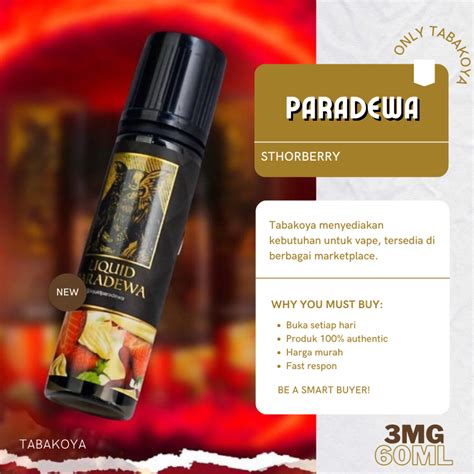 Jual LIQUID PARADEWA STHORBERRY 3MG 60ML CREAMY SERIES BY RCRAFT X