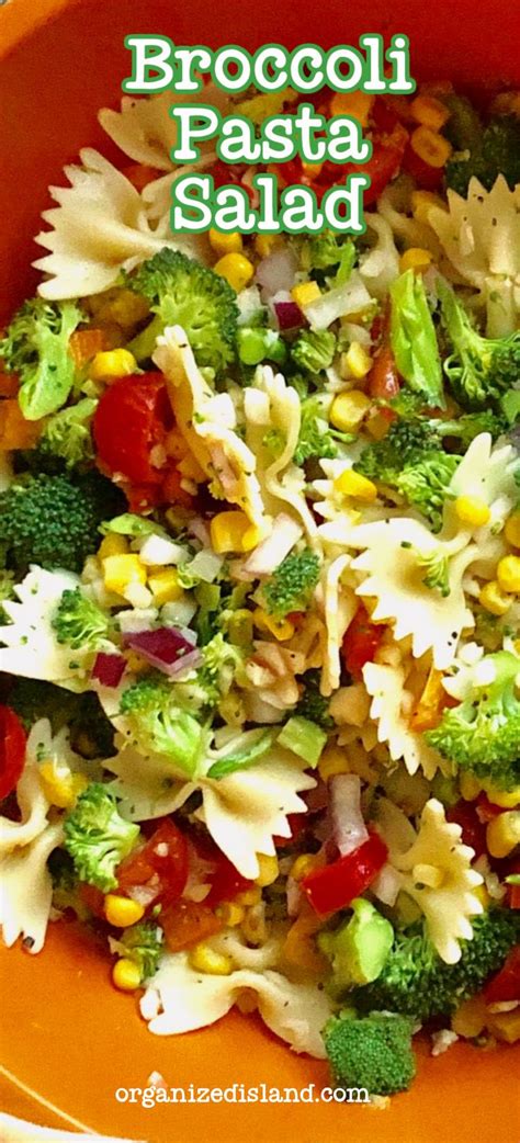 This Broccoli Pasta Salad Is Perfect As A Side Dish Or As A Make Head Lunch Made In Minutes