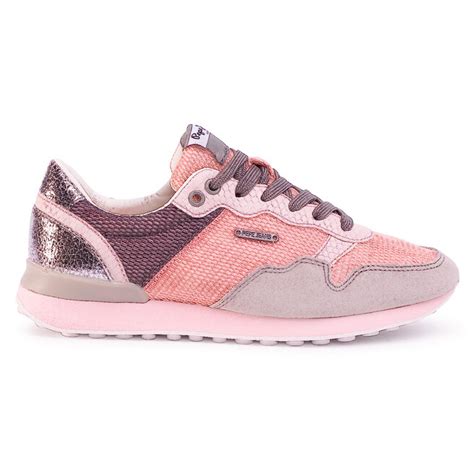 Sneakers Pepe Jeans Bimba Mesh Pls Pink Epantofi Ro