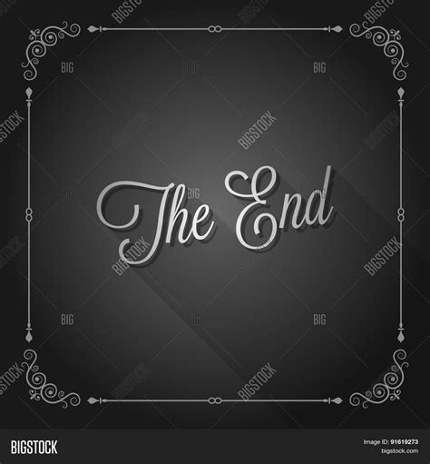 The End Background Sign