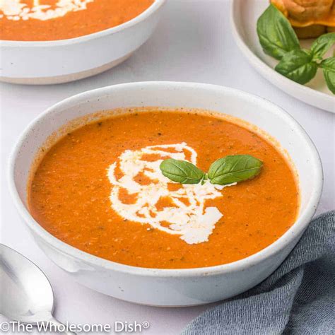 Homemade Tomato Soup - The Wholesome Dish