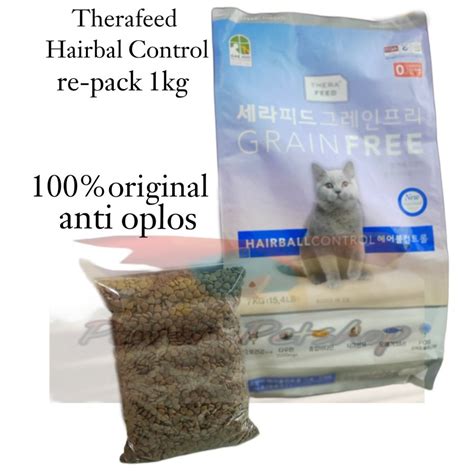 Jual Therafeed Hairball Control Repack Kg Makanan Kucing Shopee