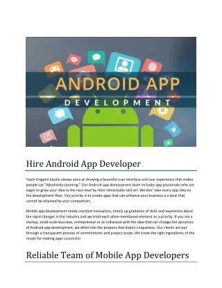 Ppt The Importance Of Ai In Android App Development Powerpoint