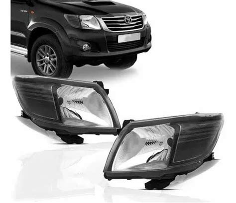 Par Farol Hilux Srv 2012 2013 2014 2015 Mascara Negra Parcelamento