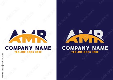 Letter AMR logo design vector template, AMR logo Stock Vector | Adobe Stock