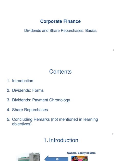 Dividends - and - Share - Repurchases - Basics - Slides | PDF | Share ...