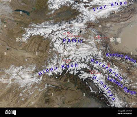 High Asia Mountain Ranges Stock Photo - Alamy