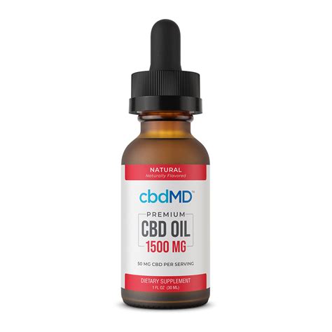 Cbdmd Cbd Oil Tincture 1500mg 30ml Buy Hemp Oil Tincture