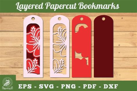 Hibiscus Flowers Bookmark SVG Graphic By NightSun Creative Fabrica