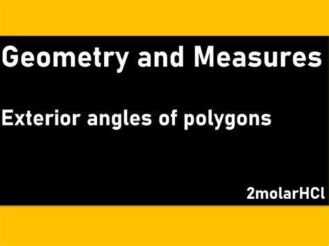 Exterior angles of polygons | Teaching Resources