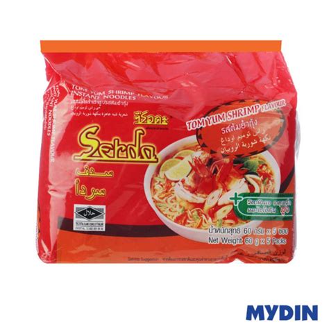 Serda Thai Mee Tom Yum Shrimp Flavour 60g X 5 Lazada