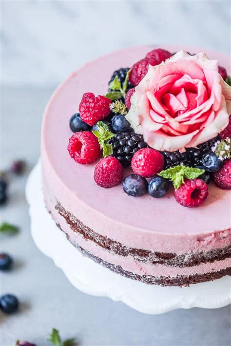 Vegan Raspberry Cream Cake Vibrant Plate