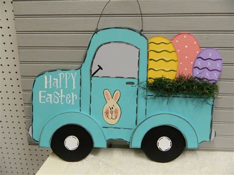 Happy Easter Truck With Eggs Etsy UK