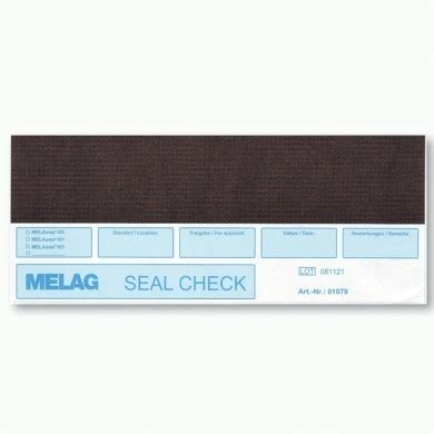 MELAG seal check Siegelnahtprüfung