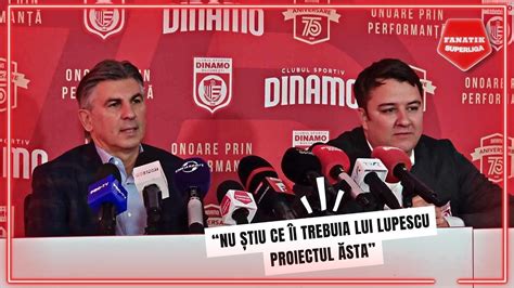 VAL DE REACTII Dupa Ce Ionut Lupescu A Fost PREZENTAT La CS Dinamo