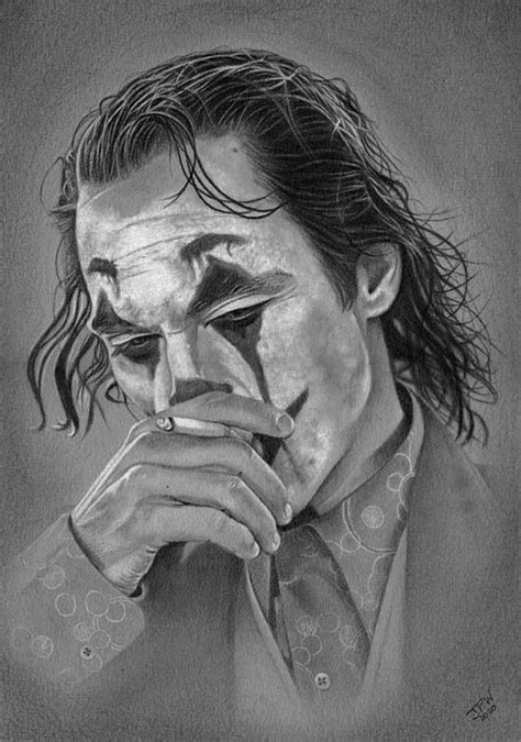 Joker By Jpw Artist In 2020 Joker Drawings Pencil Portrait Drawing