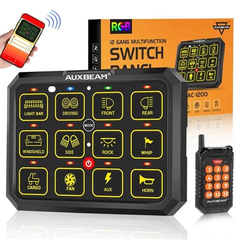 AuxBeam Gang LED Switch Panel Kit GA80 Automatic Dimmable 52 OFF