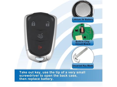 Button Car Keyless Entry Remote Control Replacement Key Fob Proximity