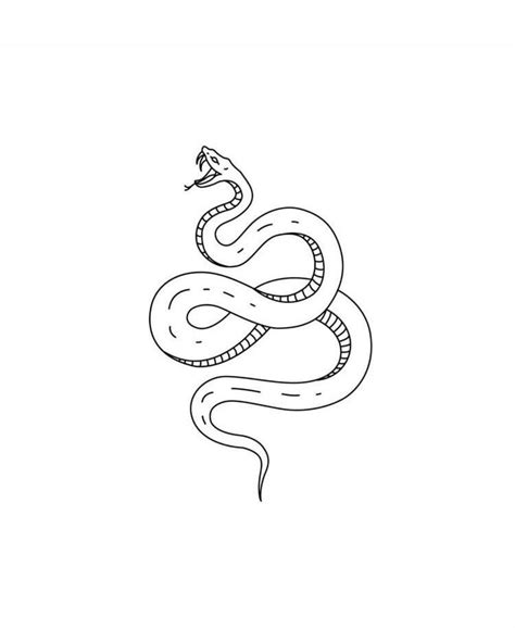 Snake Drawing Sketch Tattoo