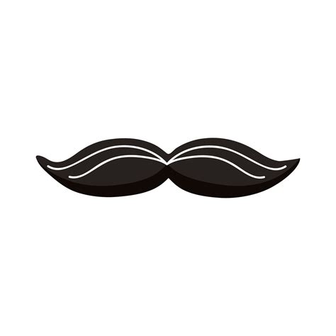 black mustache style 12389048 Vector Art at Vecteezy