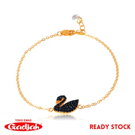 Jual Gelang Emas New Fancy Swan Mata Tabur Toko Emas Gadjah Shopee