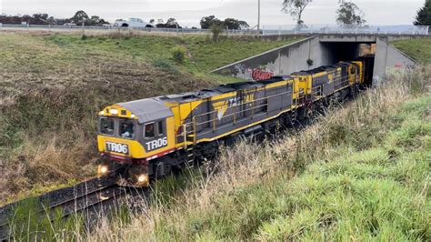 Tasrail Tr Tr Train Passing Through Rocherlea Youtube