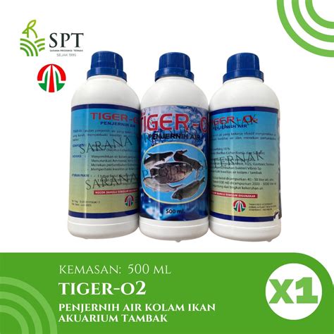 Jual TIGER O2 500ML PENJERNIH AIR KOLAM IKAN AKUARIUM TAMBAK Shopee