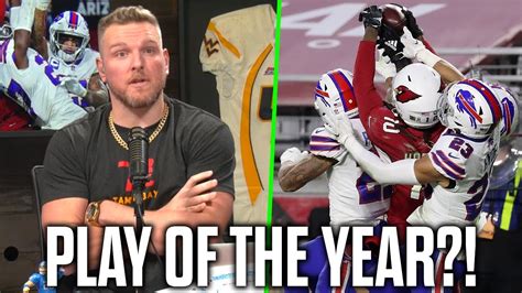 Pat Mcafee Reacts To Deandre Hopkins Insane Hail Mary Catch Youtube