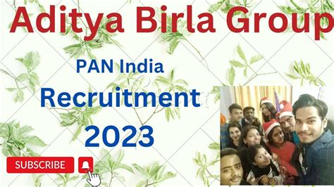 Aditya Birla Group Recruitment Aditya Birla Group Pan India