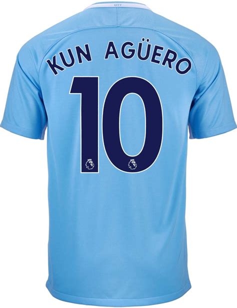 Nike Sergio Aguero Manchester City Home Jersey 2017 18 Soccerpro