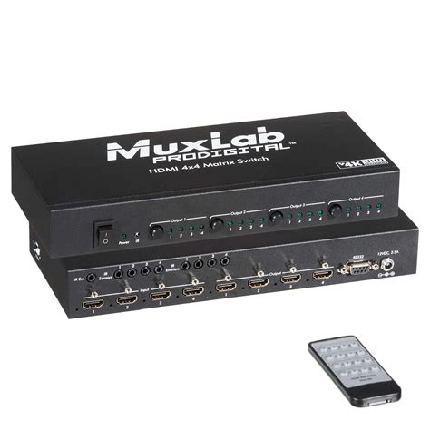 Buy Muxlab X Hdmi Matrix Switch Splitter Input And Output With