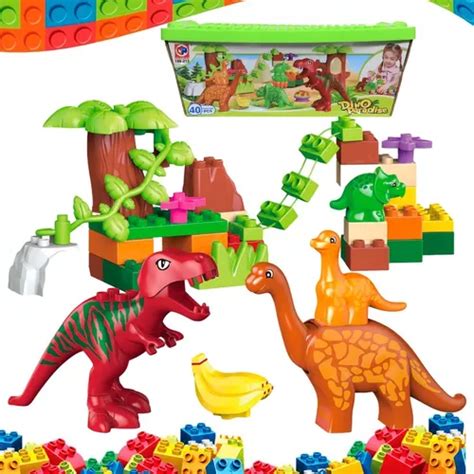 Dinosaurios Jurassic Bloques Construccion Juego Para Armar Env O Gratis