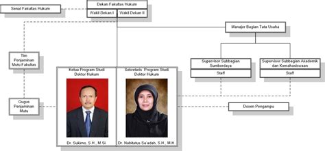 STRUKTUR ORGANISASI DAN TATA KERJA DOKTOR HUKUM FAKULTAS HUKUM UNDIP