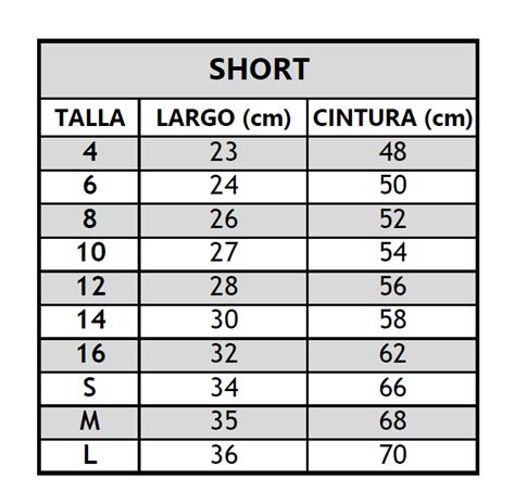 Patas Cortas Tallas 4 A 8 Uniformes Exvma