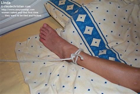 Horny Blonde Girl Linda Gets Tied Spread On XXX Dessert Picture 8