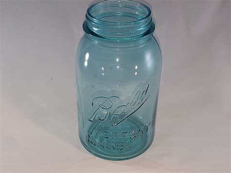 Vintage Blue Ball Mason Jar Ca 1913 1922 Offset Perfect Etsy In 2021