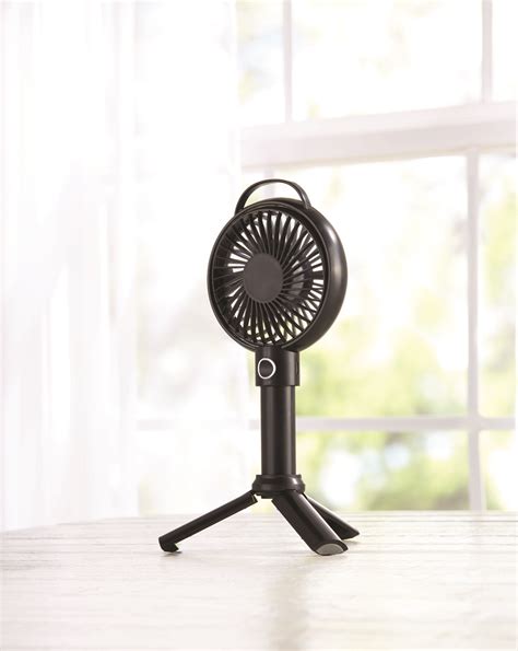 Mainstays 4 Inch Mini Usb Rechargeable Portable Handheld Fan In Black