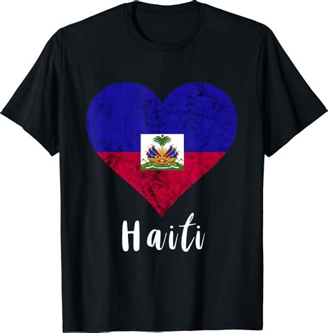 Haitian Root Heart Haiti Haitians Flag Pride T Shirt Walmart