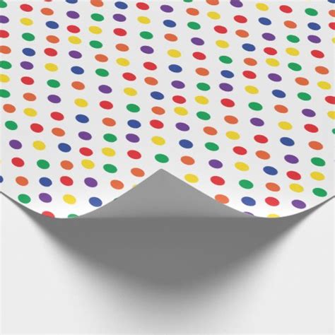 Colorful Fun Polka Dots Wrapping Paper Zazzle