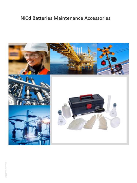 NiCd Batteries Accessories For Operating and Maintenace Team | PDF ...