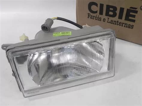 Farol Gol Parati 87 88 90 26 Cm Logo Lente Cibie Original Vw