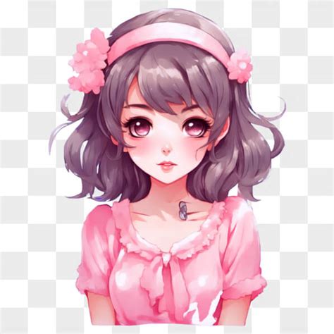 Download Kawaii Anime Girl In Pink Dress Beauty And Fashion