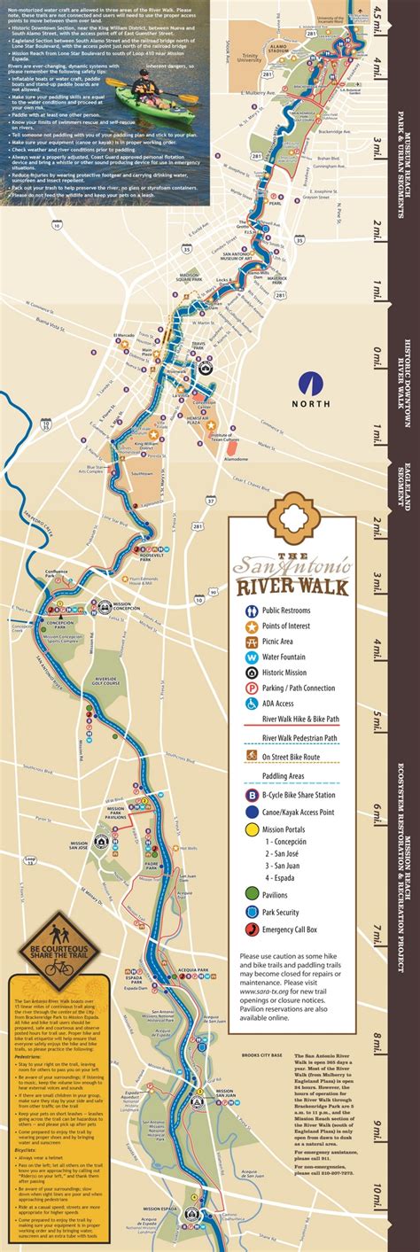River Walk San Antonio Map | San Antonio River Walk: A Complete