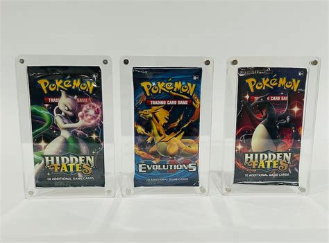 Pokemon Booster Pack Acrylic Case Etsy