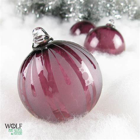 Blown Glass Christmas Ornament Signature Series Retro