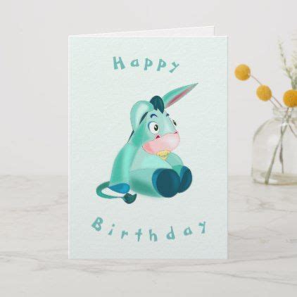 Funny Birthday Card With Happy Baby Donkey Zazzle Baby Birthday