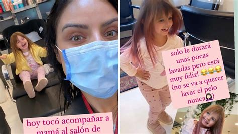 Aislinn Derbez muestra paso a paso cómo le pintaron el cabello a su