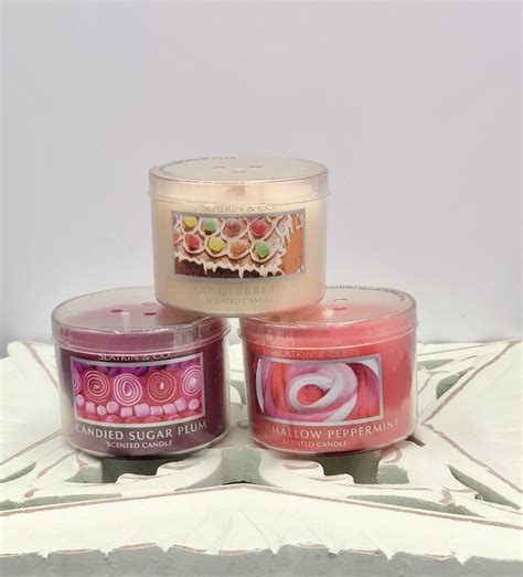 Bath Body Works Slatkin Holiday Scented Candles Mini Oz Free