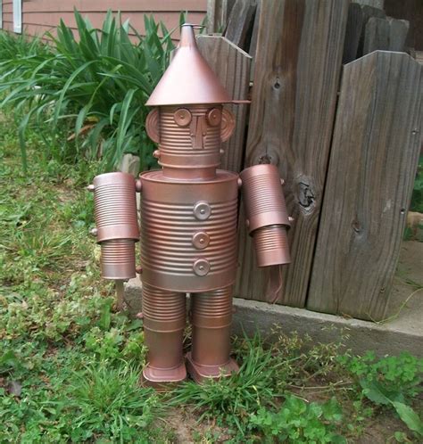 Image Result For Tin Can Garden Art Tin Can Art Tin Can Man Scrap Metal Art